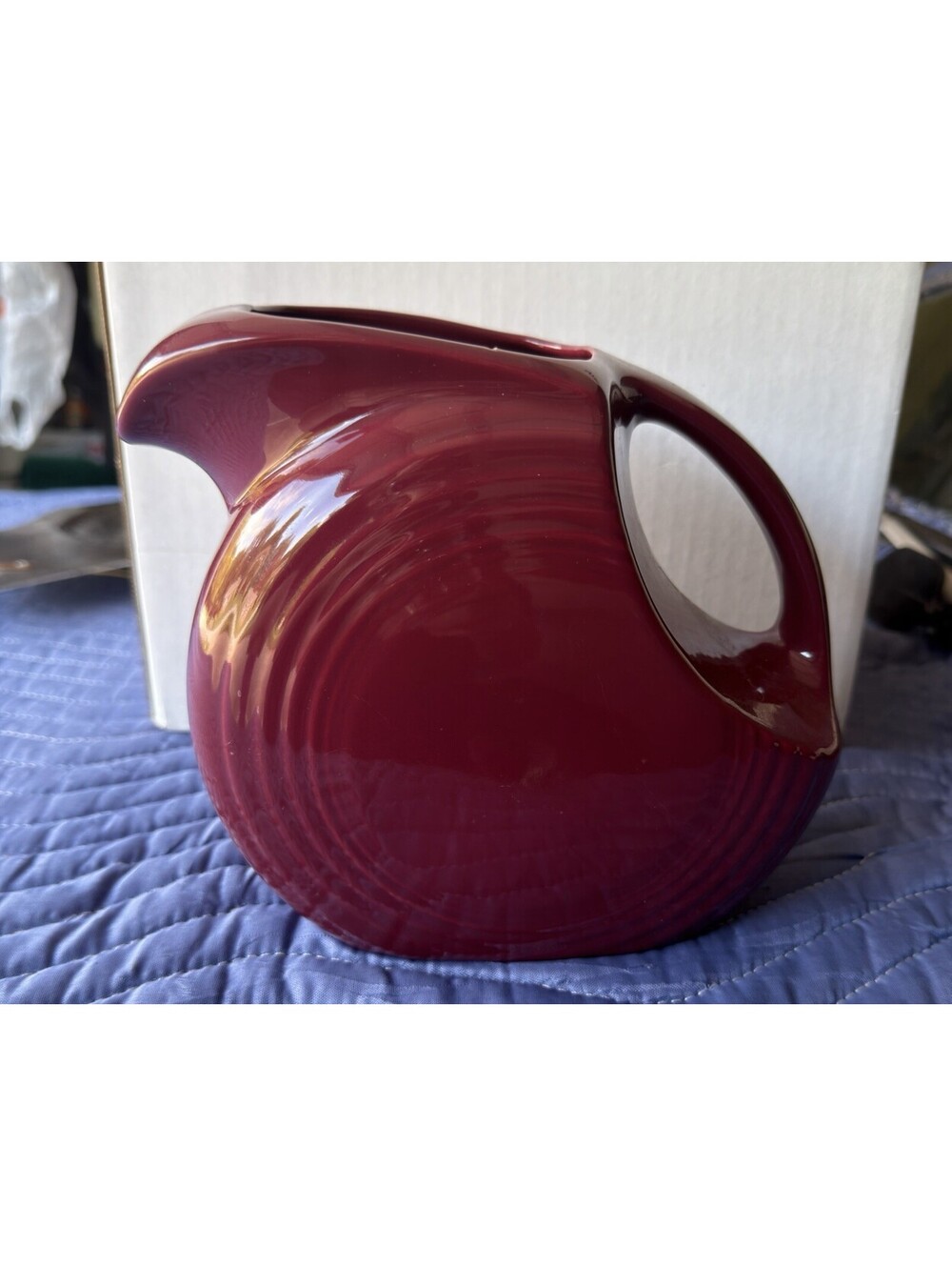 Fiesta Cinnabar Disc Pitcher 67 Ounce